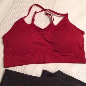 NWOT Cranberry Sports bra